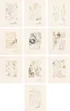 Le Décameron (The Decameron) (M. & L. 552-561) by Salvador Dalí, 1972, The complete set of 10 drypoints in colors, on Arches paper, with full margins, unbound and folded (as issued), with tit, sold Oct 2021