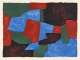 Serge Poliakoff, Composition bleue, verte et rouge (Composition Blue, Green and Red) (R. 31)