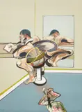 Figure Writing Reflected in a Mirror (S. 13, T. 8) by Francis Bacon, 1977, Lithograph in colors, on Arches paper, with full margins, sold Oct 2021