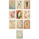 Man Ray, De l'Origine des Espèces par voie de sélection irrationnelle (On the Origin of Species by Irrational Selection) (A. 58), 1971, The complete set of 10 lithographs in colors, on Arches paper, with title, text in French by G. di San Lazzaro and justification pages, loose (as issued), all with full margins, with the original yellow board portfolio with printed label