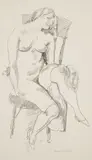 Walt Kuhn, Hulda, 1927, Lithograph, on wove paper, with full margins