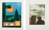 Joseph Cornell, Untitled (Landscape with Figure); and Untitled (How to Make a Rainbow), from Prints for Phoenix House