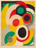 Ballons jaunes (Yellow Balloons) by Sonia Delaunay, 1970, Lithograph in colors, on Arches paper, with full margins, sold Oct 2021