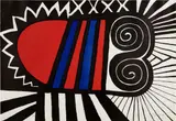 Alexander Calder, Papouse (Papoose), 1969, Lithograph in colors, on wove paper, the full sheet