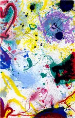 Untitled (L. add. SF-345) by Sam Francis, 1991, Lithograph in colors, on Waterleaf paper, the full sheet, sold Oct 2021