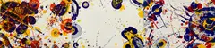 An Other Set – Y (Triptych), from the Pasadena Box (L. L66) by Sam Francis, 1964, Lithograph in colors, on three sheets of Kochi rice paper, the full sheets, mounted on a folding screen (as issued), sold Oct 2021