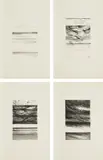 Hedda Sterne, Untitled (The Vertical Horizontals I, II, IV, and V) (T. 2021-22, and 2024-25)