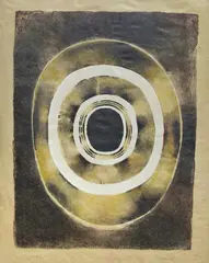 Sixth Stone II (S. 7, F. 6-B) by Lee Bontecou, 1964, Lithograph in colors, on brown wrapping paper, with full margins, sold Oct 2021