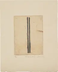 Zarina, Road Lines III, 1996, Etching, with Chine collé to Arches Cover buff paper, with full margins