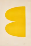 Yellow, from the Suite of Twenty-Seven Color Lithographs (A. 5) by Ellsworth Kelly, 1964-1965, Lithograph in yellow, on Rives BFK paper, with full margins, sold Oct 2021