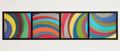 Irregular Arcs from Four Sides (K. 1997.18) by Sol LeWitt, 1997, Etching with aquatint in colors, on Somerset paper, with full margins, sold Oct 2021
