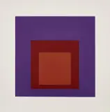Palatial, from Soft Edge–Hard Edge (D. 165.2) by Josef Albers, 1965, Screenprint in colors, on Rives BFK paper, with full margins, sold Oct 2021