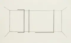 Fred Sandback, Lithograph (J. 109), 1984, Lithograph, on Japanese paper, with full margins