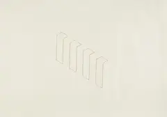 Lithograph (J. 108) by Fred Sandback, 1984, Lithograph in brown, on Japanese paper, with full margins, sold Oct 2021