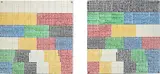 Jennifer Bartlett, Plates Divided by 6 Colors: two plates