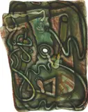 Elizabeth Murray, Undoing (K. 24), 1989-90, Lithograph in colors, on shaped Somerset paper, the full sheet