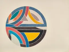 Sinjerli Variation III, from Sinjerli Variations (A. & K. 117) by Frank Stella, 1977, Offset lithograph and screenprint in colors, on Arches Cover paper, with full margins, sold Oct 2021