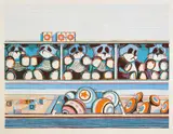 Wayne Thiebaud, Toy Counter, from Seven Still Lives and a Rabbit, 1971, Screenprint in colors, on Arches paper, with full margins