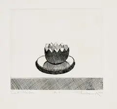 Wayne Thiebaud, Cut Melon, 1964, Etching, on wove paper, with full margins
