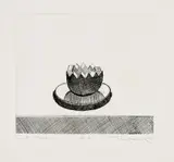 Wayne Thiebaud, Cut Melon, 1964, Etching, on wove paper, with full margins