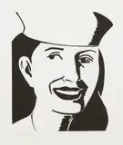 Sailor Hat (S. 379) by Alex Katz, 2003, Linocut, on Iyo Glazed paper, with full margins, sold Oct 2021