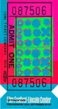 Lincoln Center Ticket (F. & S. 19, R. p. 130) by Andy Warhol, 1967, The colors bright and fresh, screen print on opaque acrylic, the full sheet, sold Oct 2021