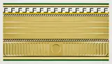 Roy Lichtenstein, Entablature III from Entablature, 1976, Screenprint in colors and collage with embossing, on Rives BFK paper, with full margins