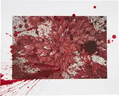 Mohammad Imran Qureshi, And How Many Rains Must Fall before the Stains are Washed Clean, 2013, Digital print with hand-coloring, on wove paper, with full margins