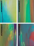 Wunderbild (4 Exhibition Catalogues) by Katharina Grosse, 2018, Four exhibition catalogues with cover materials individually spray painted by the artist, sold Oct 2021