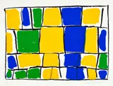 Stanley Whitney, Untitled, 2019, Screenprint in colors, on Lanaquarelle paper, with full margins