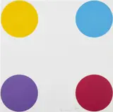 Maltohexaose, from 40 Woodcut Spots by Damien Hirst, 2011, Woodcut in colors, on Somerset paper, the full sheet, sold Oct 2021