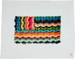 Polly Apfelbaum, Let Your 'Freak Flag Fly', 2007, Marker in colors, on velvet, with full margins