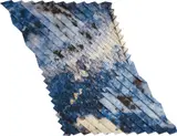 Tauba Auerbach, Compression System (Marble), 2013, Pigment print in colors, on Asuka paper, scored, hand-creased and folded (as issued), the full sheet