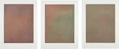 Mesh/Moire I; II; and VI by Tauba Auerbach, 2012, Three etchings in colors, on Somerset paper, with full margins, offered Oct 2021