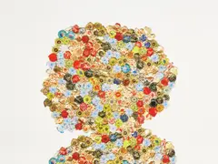 Variation I_C by El Anatsui, 2014, Pigment print in colors, on wove paper, offered Oct 2021