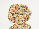 El Anatsui, Variation I_C, 2014, Pigment print in colors, on wove paper