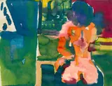 Romare Bearden, Untitled (Nude from Back), 1978, Watercolor painting on wove paper