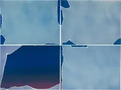 Untitled (Four Part Torn Cloud) (D. p. 240) by Joe Goode, 1971, The complete set of four lithographs in colors, on Arches paper, the full sheets, sold Oct 2021
