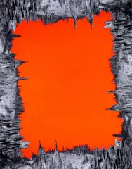 Sterling Ruby, DEEP ORANGE, 2016, Screenprint and Gicleé with spot varnish in colors, on wove paper, the full sheet