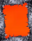 Sterling Ruby, DEEP ORANGE, 2016, Screenprint and Gicleé with spot varnish in colors, on wove paper, the full sheet