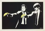 Pulp Fiction by Banksy, 2004, Screenprint in colors, on wove paper, with full margins, sold Oct 2021