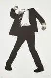 Robert Longo, Rick, from Men in the Cities, 1994, Lithograph, on Arches Cover paper, with full margins