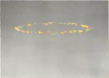 Ed Ruscha, Cheese Oval, from Various Cheeses (G. 723, E. 93), 1976, Lithograph in colors, on Arches 88 paper, the full sheet