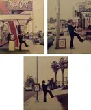 Ger van Elk, The Co-Founder of the Word O.K.—Hollywood, 1971, Three chromogenic prints