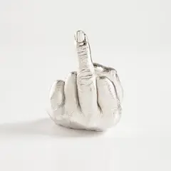 Artist's Hand by Ai Weiwei, 2017, Cast urethane resin multiple with electroplated rhodium, contained in the original cardboard presentation box, sold Oct 2021