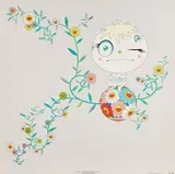 Genki Ball by Takashi Murakami, 2001, Offset lithograph in colors, on smooth wove paper, the full sheet, sold Oct 2021