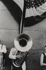 Political Rally – Chicago by Robert Frank, 1956, Gelatin silver print, printed later, sold Apr 2021