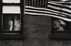 Robert Frank, Parade – Hoboken, New Jersey, 1955, Gelatin silver print, printed later