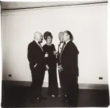 Four people at a gallery opening, N.Y.C. by Diane Arbus, 1968, Gelatin silver print, printed later by Neil Selkirk, sold Apr 2021