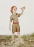 Loretta Lux, The Paper Airplane, 2004, Dye destruction print